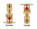 Side by side comparison of Hengdun Pendent and Upright fire sprinkler heads