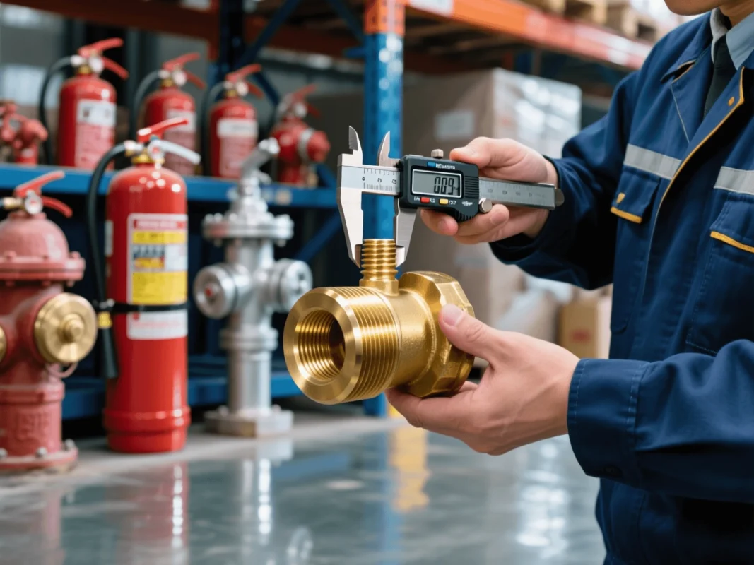 Quality control inspection process for fire equipment before international export